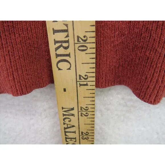 Harley-Davidson Sweater Womens‎ Medium Red V Neck Ramie Cotton Blend Pullover - Picture 8 of 8